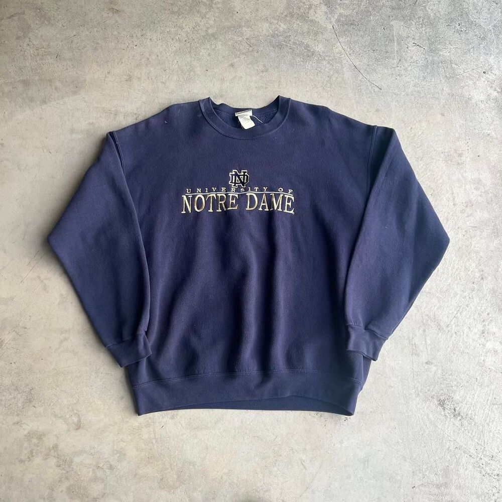 Lee navy Notre Dame crewneck sweatshirt Size L #college #sweatshirt 1990s